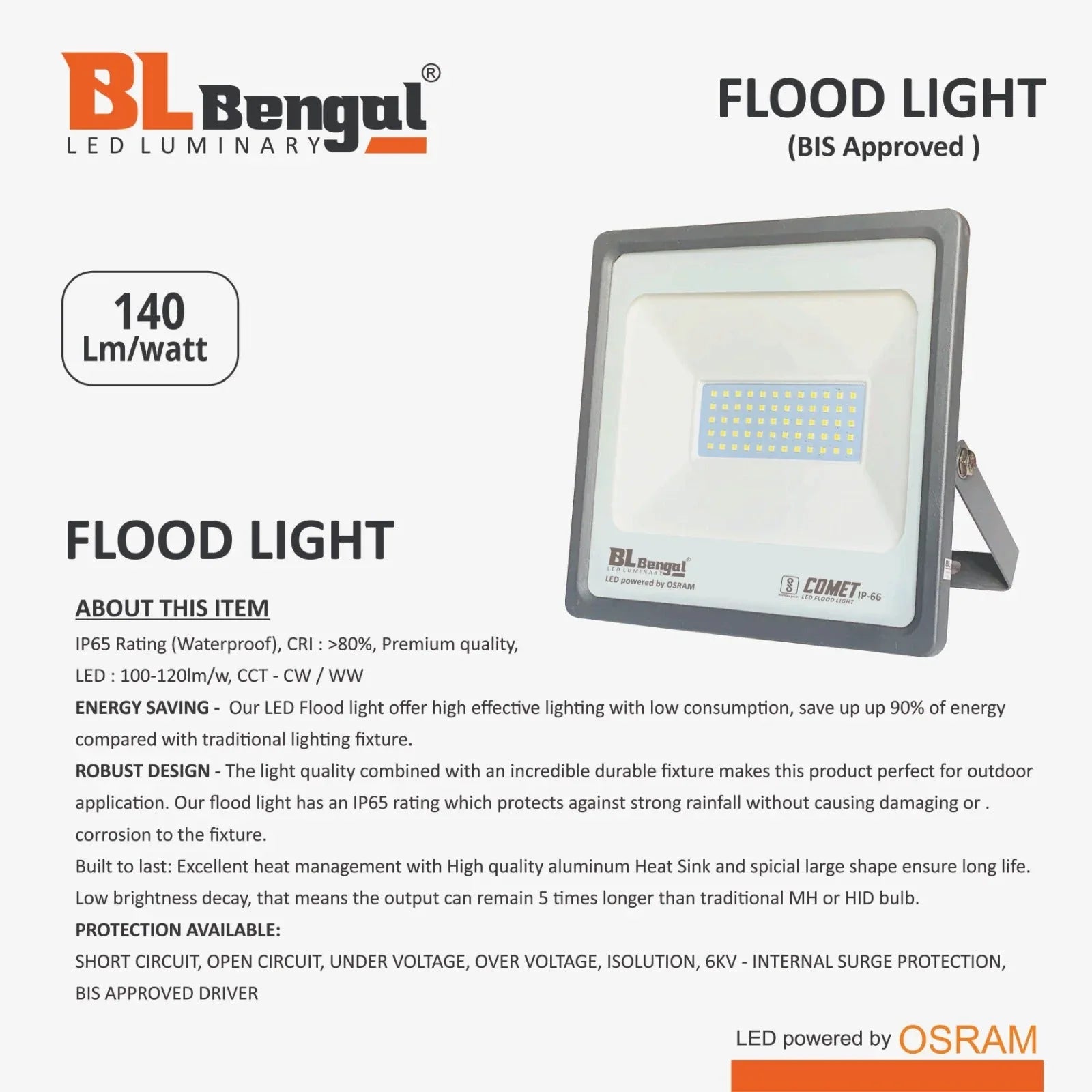 Flood Range Light – Bright & Durable Outdoor Lighting - MR Homes