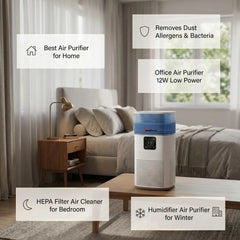 Wadbros Air Purifier with H13 HEPA Filter – 190 sq. ft.