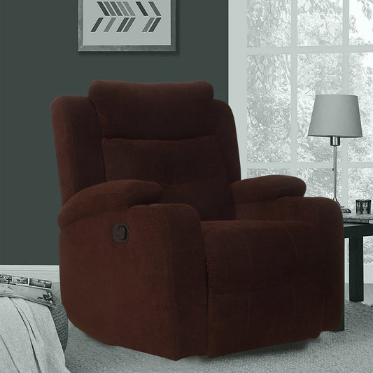 Nikorea single-seater manual fabric recliner