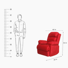 Desire motorized recliner in reclining position