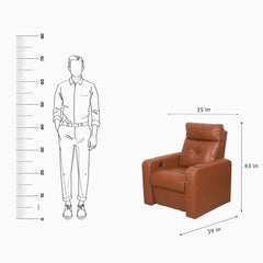 Lavish motorized home theater recliner sofa in a premium entertainment room