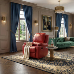 Robust single-seater manual PU recliner