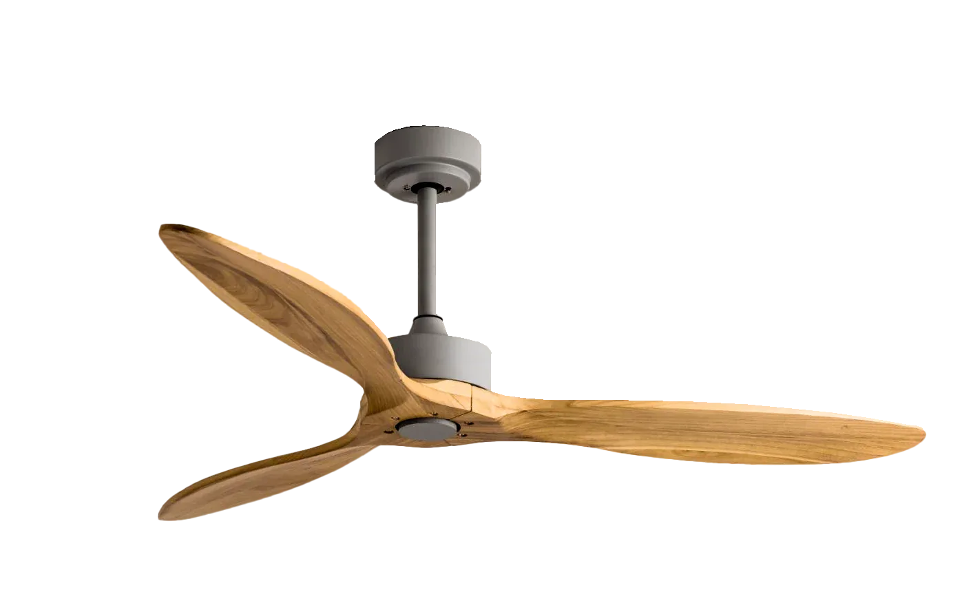 Sawan 52-inch Ceiling Fan - Light Woodgrain Finish with 6-Speed Remote Control & BLDC Motor - MR Homes