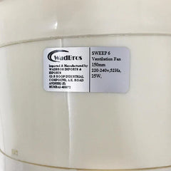 Sweep Series With Mosquito Flap Ventilation/Exhaust Fan By Wadbros - MR Homes