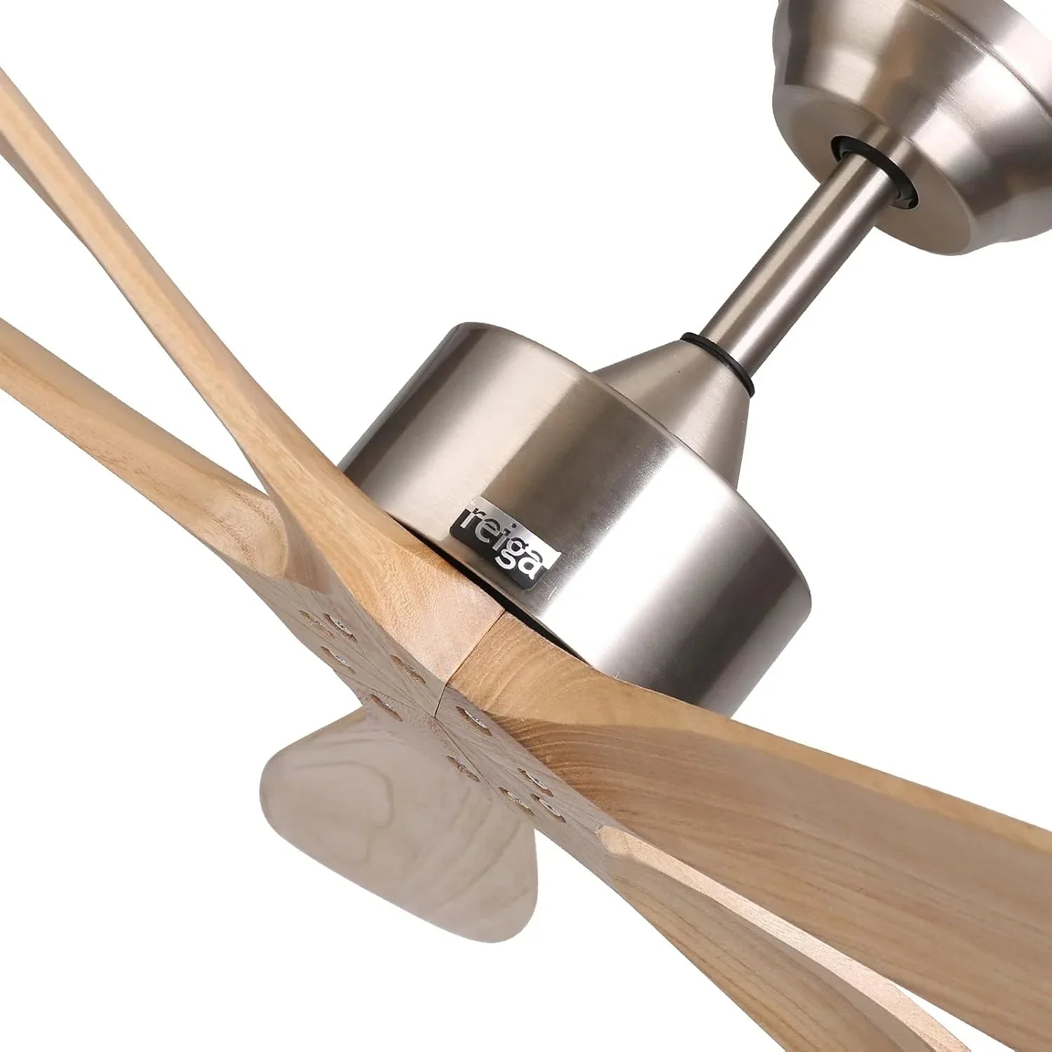 Golden Oriole 52-Inch Ceiling Fan - Light Woodgrain, BLDC Motor, 6-Speed Remote Control - MR Homes