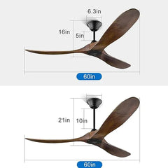 Ibis Ceiling Fan with Remote Control Forword & Reverse - MR Homes