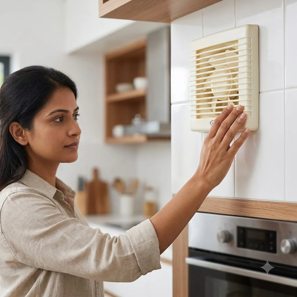 Kitchen Exhaust fan in wall