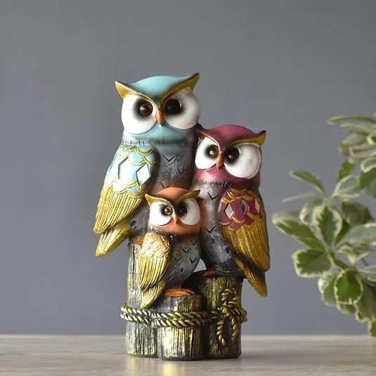 Owl Family Showpiece - MR Homes