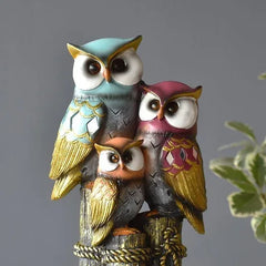 Owl Family Showpiece - MR Homes