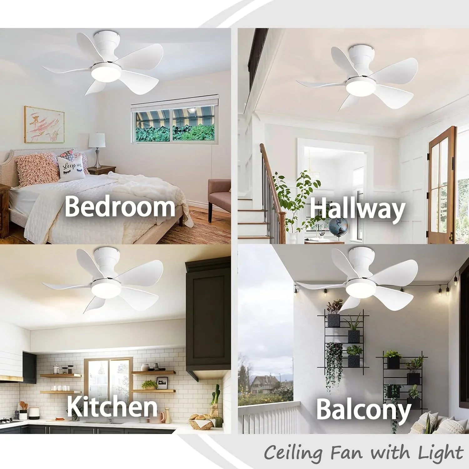 Prinia Ceiling Fan – 29 Inch, 5-Blade BLDC Motor with 6 Speeds & Remote Control - MR Homes