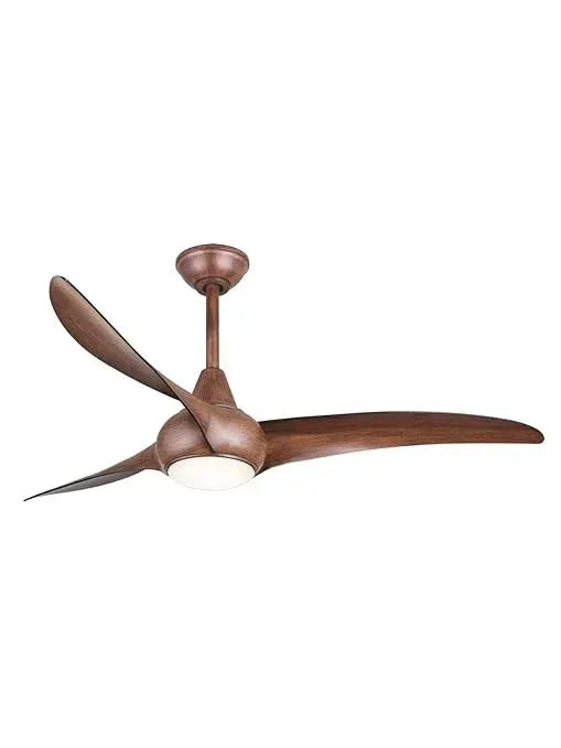 Swift Ceiling Fan with LED Light – Dark Woodgrain | BLDC Motor | Remote Control - MR Homes
