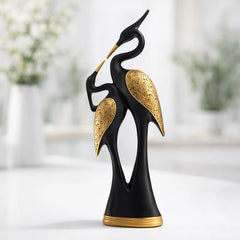 Kissing Swan Love Birds Home Decor Showpiece