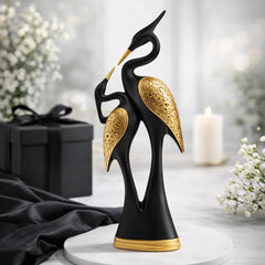 Kissing Swan Love Birds Home Decor Showpiece