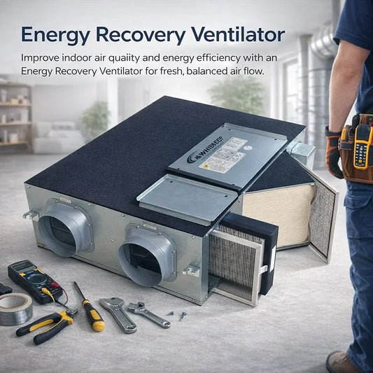 Energy Recovery Ventilator Fan with Meter - MR Homes
